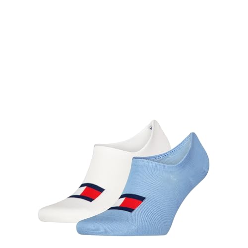 Tommy Hilfiger Unisex Footie Socken, Blau, 35/38 (2er Pack) von Tommy Hilfiger