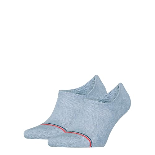Tommy Hilfiger Unisex Footie Socken, Blau, 39/42 (2er Pack) von Tommy Hilfiger