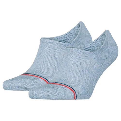 Tommy Hilfiger Unisex Footie Socken, Blau, 43/46 (2er Pack) von Tommy Hilfiger