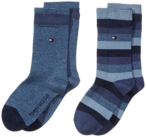 Tommy Hilfiger Kinder Classic Socken, Marineblau, 23/26 (2er Pack) von Tommy Hilfiger