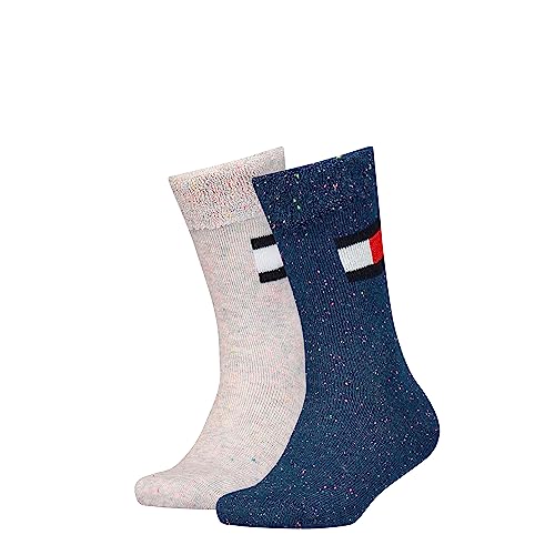 Tommy Hilfiger Unisex Kids CLSSC Sock, Navy/Off White, 31/34 (2er Pack) von Tommy Hilfiger