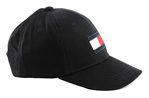 Tommy Hilfiger Unisex Kinder Big Flag Cap Baseballkappe, Black, X-Large von Tommy Hilfiger