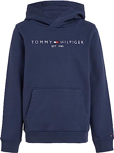 Tommy Hilfiger Kinder Unisex Hoodie Essential mit Kapuze, Blau (Twilight Navy), 5 Jahre von Tommy Hilfiger