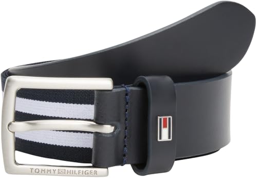 Tommy Hilfiger Unisex Kinder Kids Mix Media Seasonal Belt Au0Au01986 Verstellbarer Gürtel, Blue (Space Blue), S-M von Tommy Hilfiger