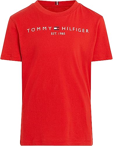 Tommy Hilfiger Unisex Kinder S/S-T-Shirts, Deep Crimson, 92 von Tommy Hilfiger