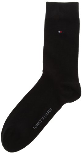 Tommy Hilfiger Unisex - Kinder Socke 2 er Pack 391334, Gr. 31-34, Schwarz (200 black) von Tommy Hilfiger