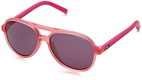 Tommy Hilfiger Unisex-Kinder TH 1221/S K2 CYI 50 Sonnenbrille, Pink (Trpink/Mauve) von Tommy Hilfiger