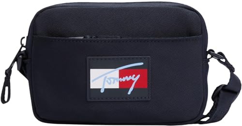 Tommy Hilfiger Kinder Unisex Crossbody Bag Tasche Script Flag mit Logo, Blau (Space Blue), Einheitsgröße von Tommy Hilfiger