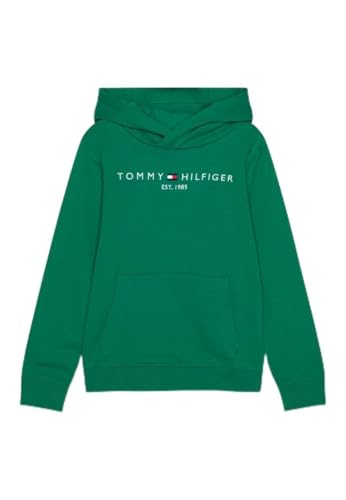 Tommy Hilfiger Unisex Kinder U Essential KS0KS00205 Hoodies, Grün (Olympic Green), 14 Jahre von Tommy Hilfiger