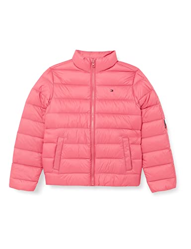 Tommy Hilfiger Unisex Kinder U Light DOWN Jacket Jacke, Tiefe Wassermelone, 10 Jahre von Tommy Hilfiger