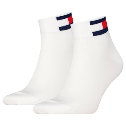 Tommy Hilfiger Unisex Quarter Socken, Weiß, 39/42 (2er Pack) von Tommy Hilfiger
