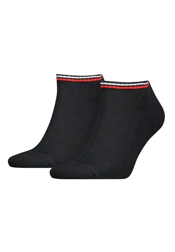 Tommy Hilfiger Unisex Sneaker Socken, Schwarz, 35/38 (2er Pack) von Tommy Hilfiger