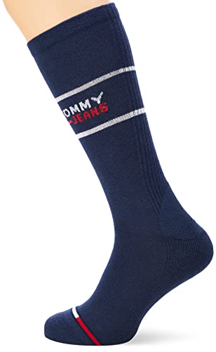 Tommy Hilfiger Unisex Sock Crew Sock, Navy, 35-38 von Tommy Hilfiger