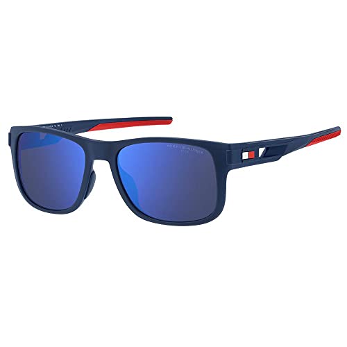 Tommy Hilfiger Unisex Th 1913/s Sunglasses, FLL/ZS Matte Blue, 55 von Tommy Hilfiger