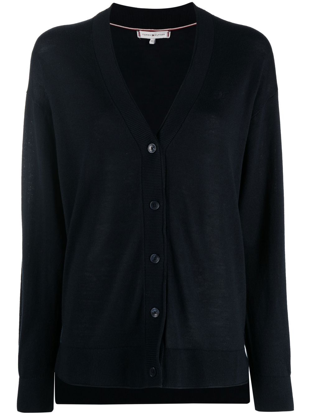 Tommy Hilfiger Cardigan mit V-Ausschnitt - Blau von Tommy Hilfiger