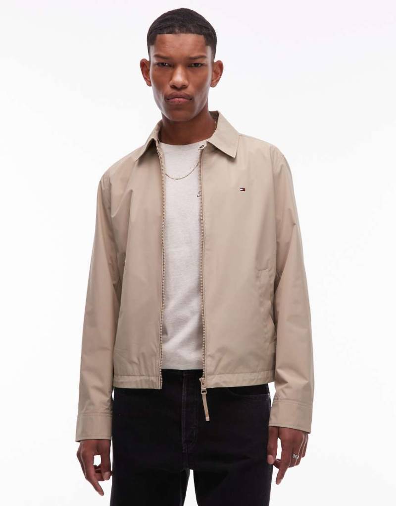 Tommy Hilfiger - Verstaubare Jacke in Beige mit Reißverschluss-Neutral von Tommy Hilfiger