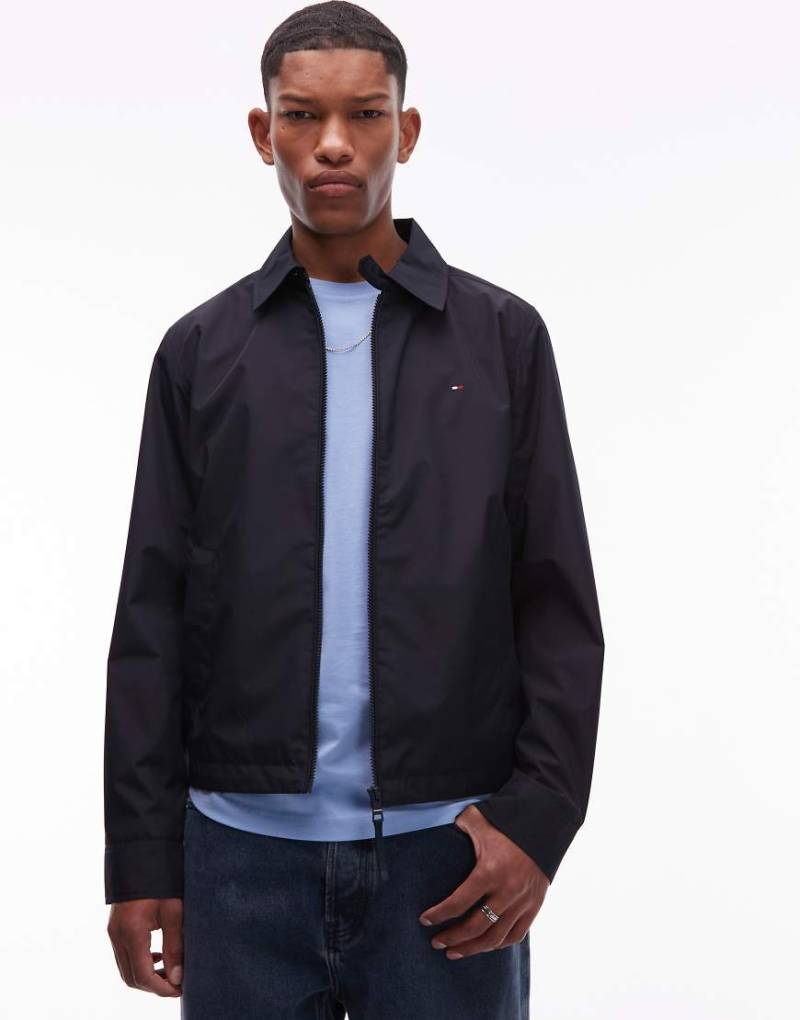 Tommy Hilfiger - Verstaubare Jacke in Marineblau mit Reißverschluss von Tommy Hilfiger