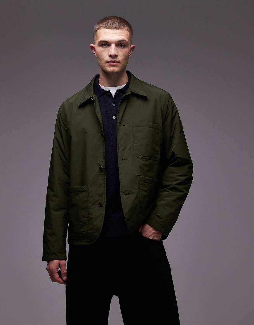 Tommy Hilfiger - Verstaubare Regenjacke in Army-Grün von Tommy Hilfiger