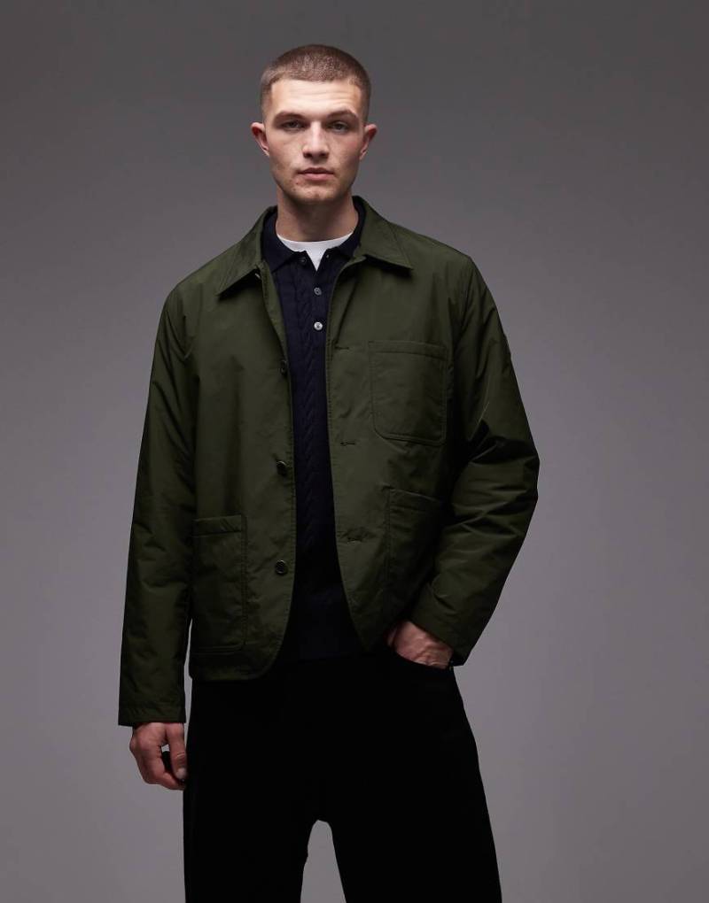 Tommy Hilfiger - Verstaubare Regenjacke in Army-Grün von Tommy Hilfiger