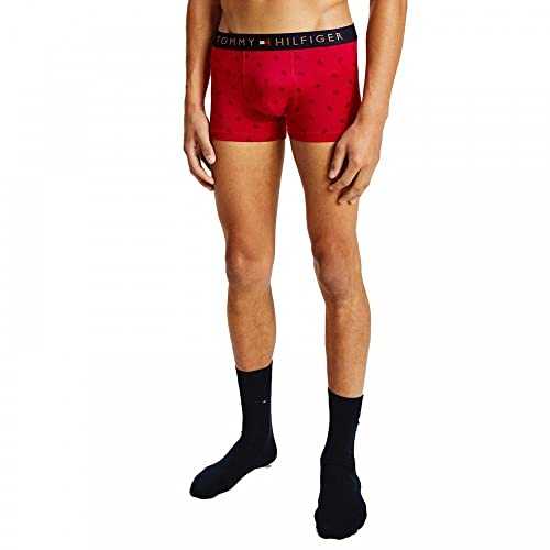 Tommy Hilfiger Wäsche-Set Boxershort Socken Muster rot Größe L von Tommy Hilfiger