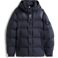 Tommy Hilfiger Wasserabweisende Puffer-Kapuzenjacke mit Daunenfüllung in L von Tommy Hilfiger