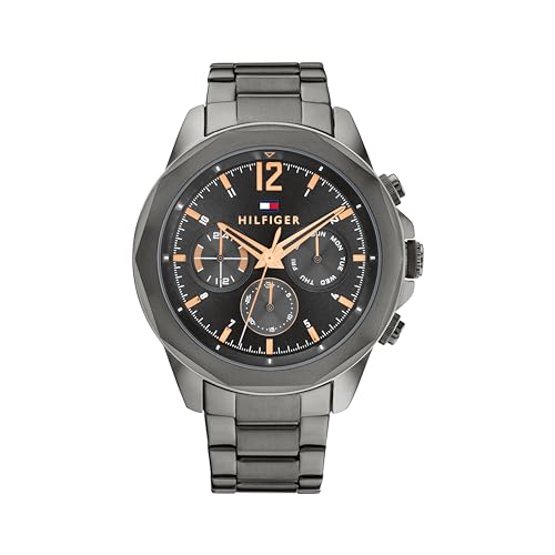 Tommy Hilfiger Multi Zifferblatt Quarz Uhr für Herren mit Graues Edelstahlarmband - 1792061 Tommy Hilfiger Multi Zifferblatt Quarz Uhr für Herren mit Graues Edelstahlarmband - 1792061 von Tommy Hilfiger