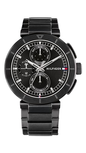 Tommy Hilfiger Multi Zifferblatt Quarz Uhr für Herren mit Schwarzes Edelstahlarmband - 1792119 Tommy Hilfiger Multi Zifferblatt Quarz Uhr für Herren mit Schwarzes Edelstahlarmband - 1792119 von Tommy Hilfiger