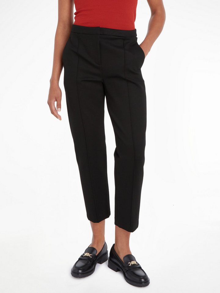 Tommy Hilfiger Webhose ELEVATED SLIM STRAIGHT KNIT PANT mit Tommy Hilfiger Markenlabel von Tommy Hilfiger
