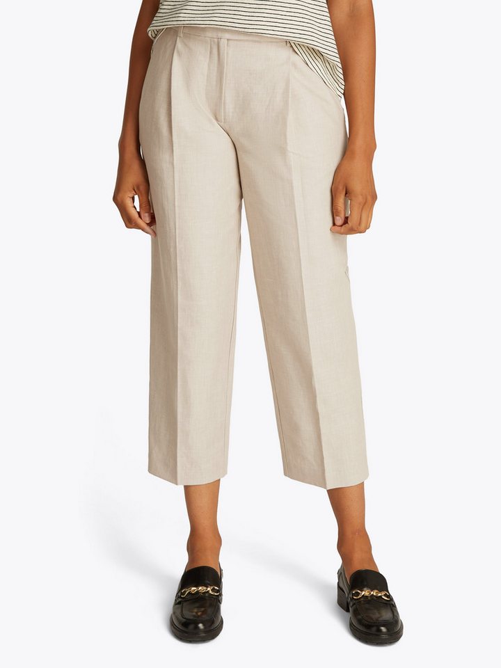 Tommy Hilfiger Webhose LINEN MIX PLEATED TAPERED PANTS mit Falten,kühlendes Premium Leinen von Tommy Hilfiger
