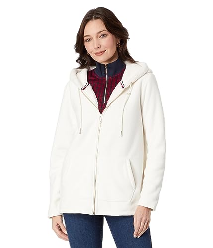 Tommy Hilfiger Weiche Sherpa-Jacke mit Reißverschluss für Damen, Weiches Elfenbein, S Tommy Hilfiger Weiche Sherpa-Jacke mit Reißverschluss für Damen, Weiches Elfenbein, S von Tommy Hilfiger