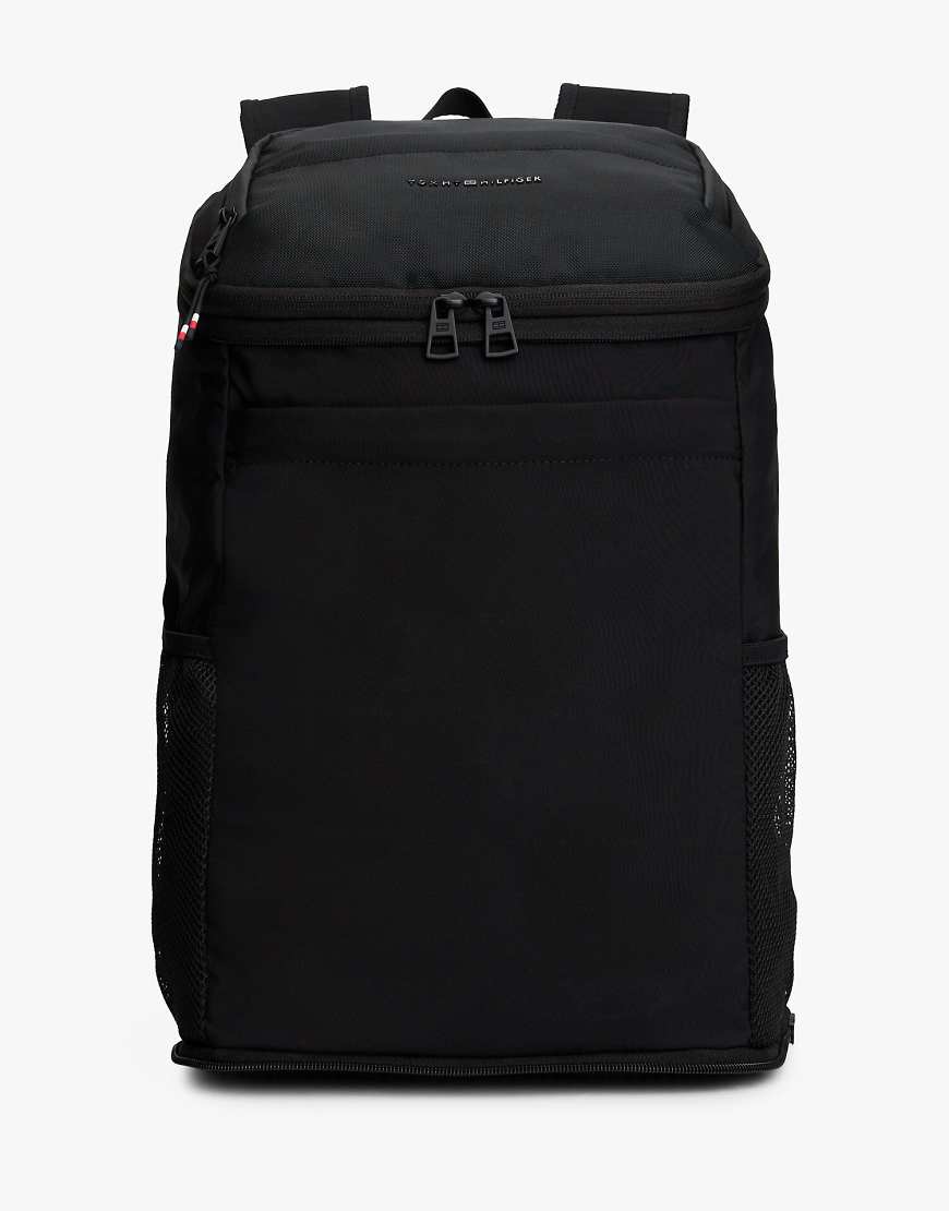 Tommy Hilfiger - Wendbarer Rucksack aus Stoff in Schwarz mit Logo von Tommy Hilfiger