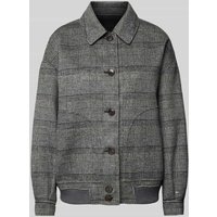 Tommy Hilfiger Wendejacke mit Glencheck-Muster in Mittelgrau, Größe XS/S von Tommy Hilfiger