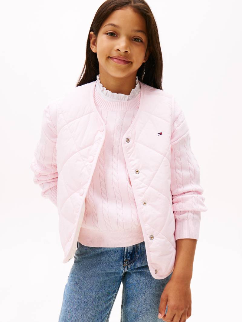Tommy Hilfiger Wendeweste "REVERSIBLE QUILTED VEST", für Kinder bis 16 Jahre, mit großen Druckknöpfen von Tommy Hilfiger