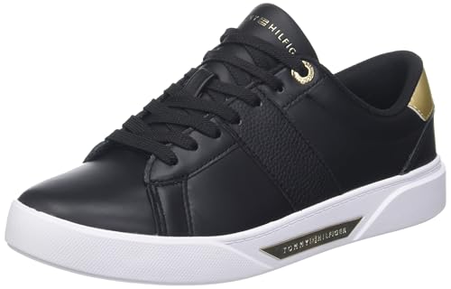 Tommy Hilfiger Women CHIC PANEL COURT SNEAKER, Black, 38 EU von Tommy Hilfiger