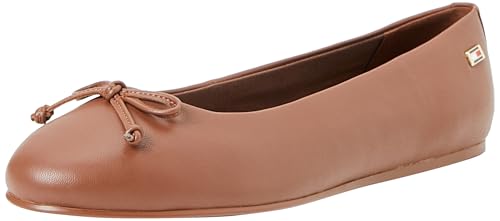 Tommy Hilfiger Damen Ballerinas Essential Chic Ballerina Elegant, Braun (Brown Suede), 36 von Tommy Hilfiger