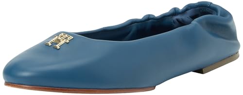 Tommy Hilfiger Women TH ELEVATED ELASTIC BALLERINA, Fossil Blue, 37 EU von Tommy Hilfiger