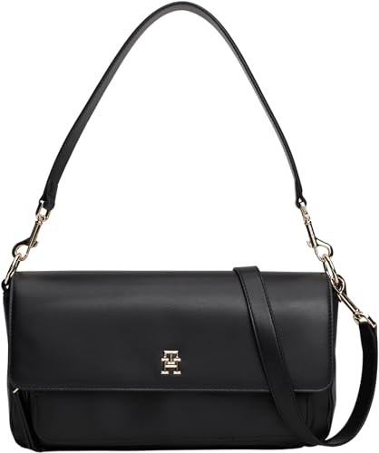 Tommy Hilfiger Women TH SOFT UTILITY LRG CROSSOVER PU, Black, One Size von Tommy Hilfiger