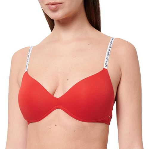 Tommy Hilfiger Women Wireless Push UP UW0UW05606 Red (Primary Red) L von Tommy Hilfiger
