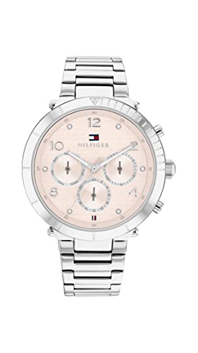 Tommy Hilfiger Multi Zifferblatt Quarz Uhr für Damen mit Silbernes Edelstahlarmband - 1782488 von Tommy Hilfiger