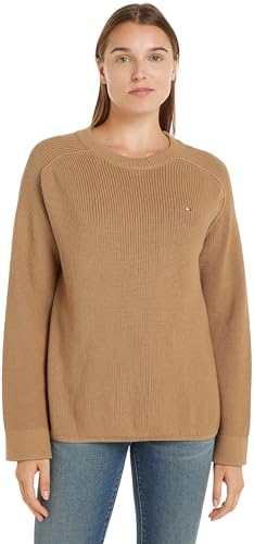 Tommy Hilfiger Damen Pullover Strickpullover, Grün (Classic Khaki), XXL von Tommy Hilfiger