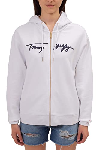 Tommy Hilfiger - Women's Hoodie with Zip and Signature Logo - Size S von Tommy Hilfiger