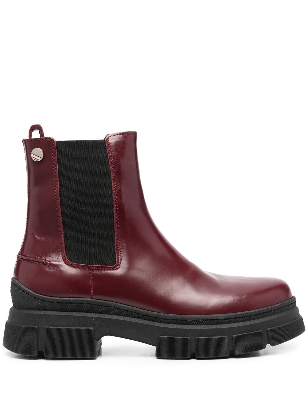 Tommy Hilfiger Chelsea-Boots mit dicker Sohle - Rot von Tommy Hilfiger