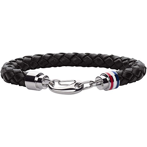 Tommy Hilfiger Jewelry Geflochtenes Lederarmband für Herren - Erhältlich aus Braune oder Schwarze Farbe von Tommy Hilfiger