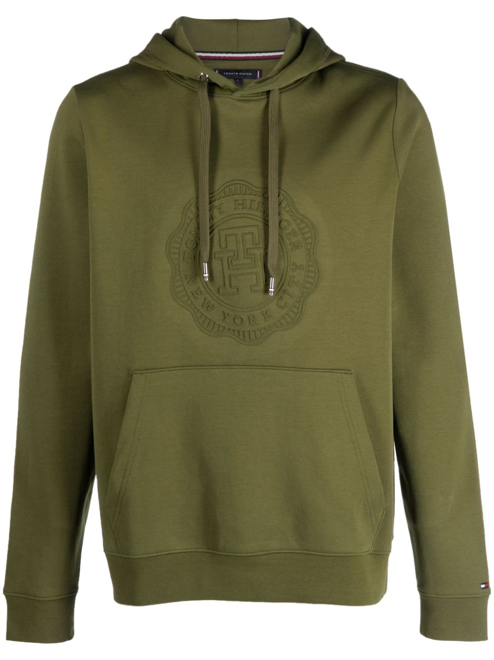 Tommy Hilfiger Hoodie mit Logo-Prägung - Grün von Tommy Hilfiger