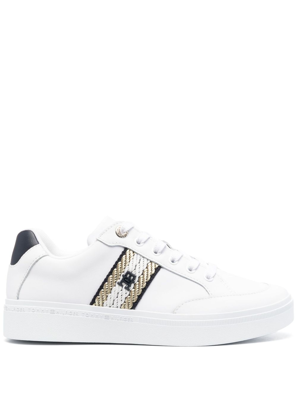 Tommy Hilfiger Sneakers mit Logo-Patch - Weiß von Tommy Hilfiger