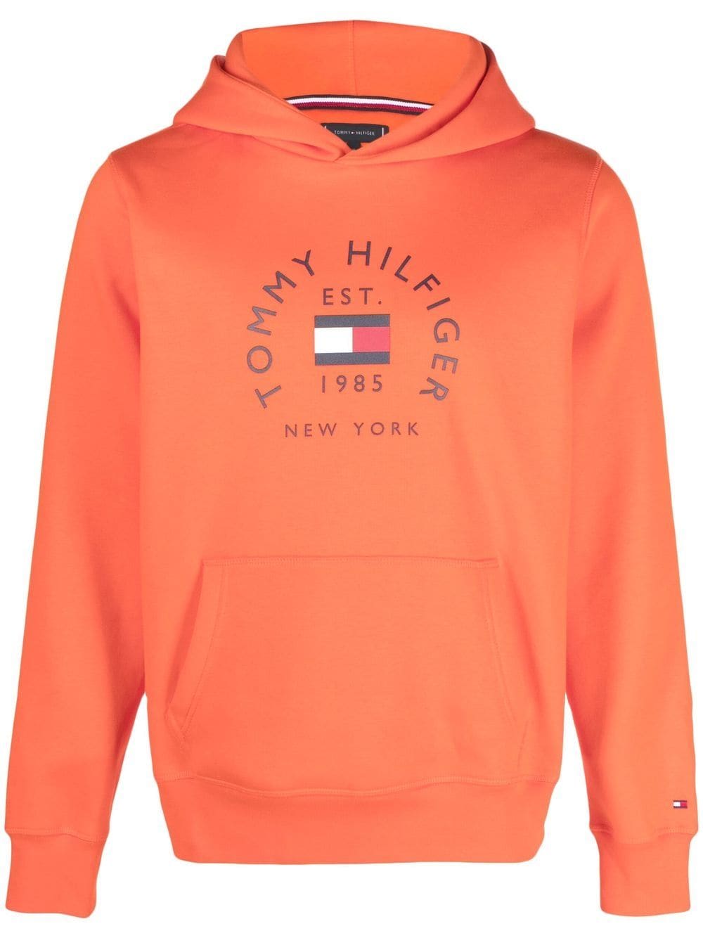 Tommy Hilfiger Hoodie mit Logo-Print - Orange von Tommy Hilfiger