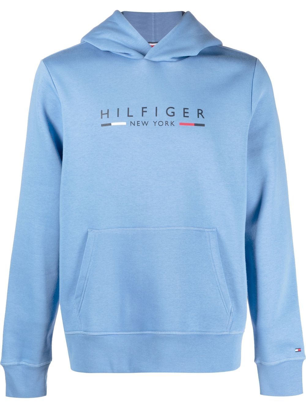 Tommy Hilfiger Hoodie mit Logo-Print - Blau von Tommy Hilfiger