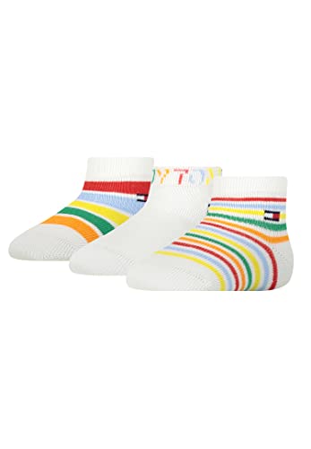 Tommy Hilfiger Unisex Baby Sock Giftbox Classic Sock, white multicolor, 19-22 von Tommy Hilfiger