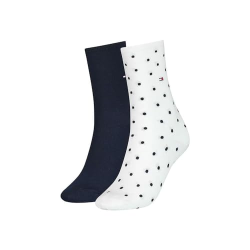 Tommy Hilfiger Damen Socken, off white, 35-38, 2er Pack von Tommy Hilfiger