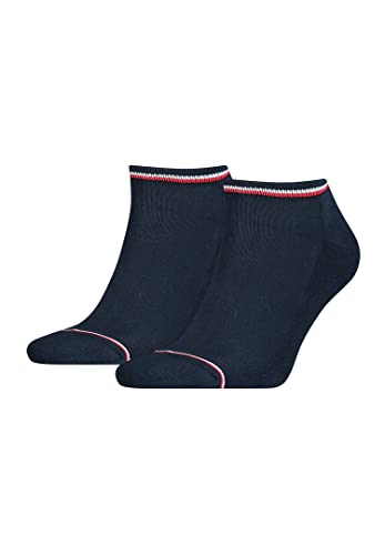 Tommy Hilfiger Herren Tommy Hilfiger Iconic Men's Sneaker (2 Pack) Socken, Dark Navy, 43-46 EU von Tommy Hilfiger